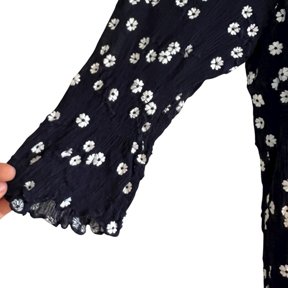 Rebecca Taylor Alessandra Floral-Print Textured Top size S excellent condition - Picture 4 of 10